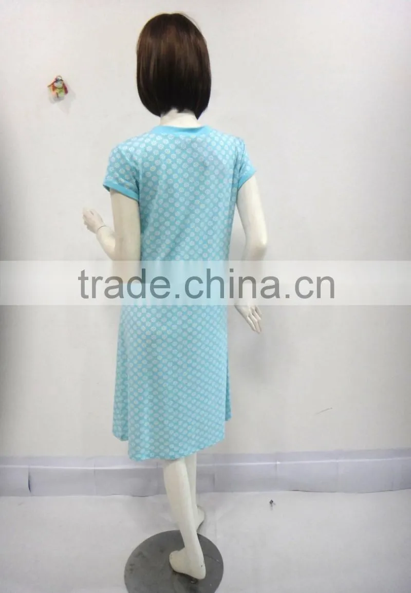 Pure and fresh and sweet bowknot nightgown women