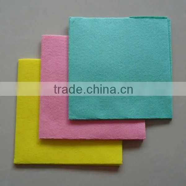 Non-woven fabric kitchen cleaning wipes(needle punched, super absorbent)