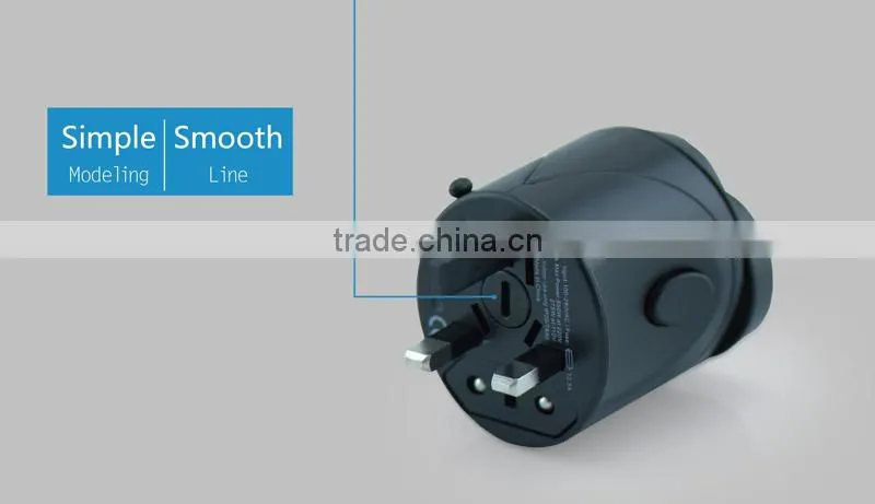 Most Accepted cheapest small gift items promotion travel adaptor plug approved