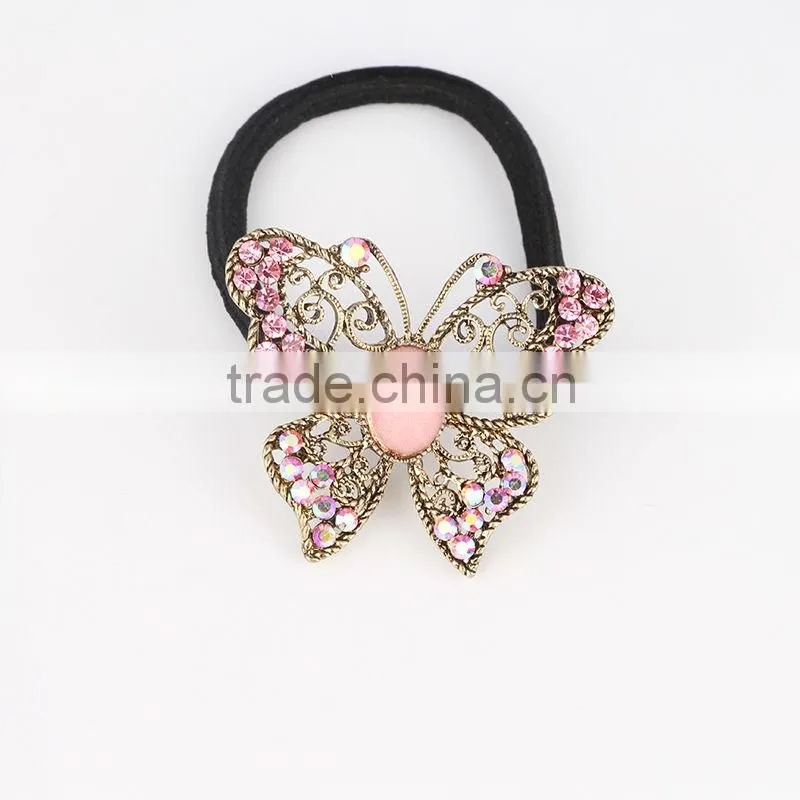 Rhinestone crystal Elastic hair scrunchie , cheap hair accessories