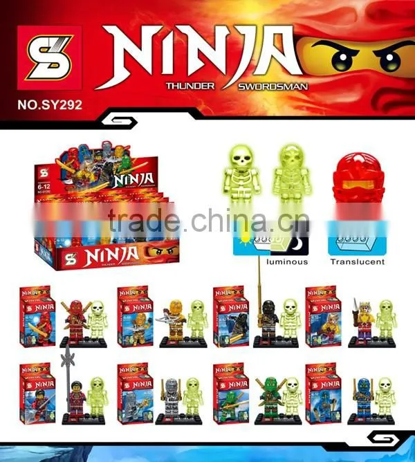 SY292 Kai Jay Zane Cole Ninjiago 8pcs plastic building block sets