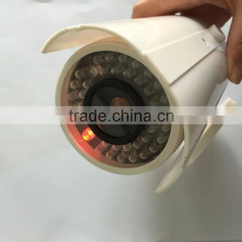 Mock Security Surveillance Dummy CCTV Camera With Flashing Red LED & Fake IR LED
