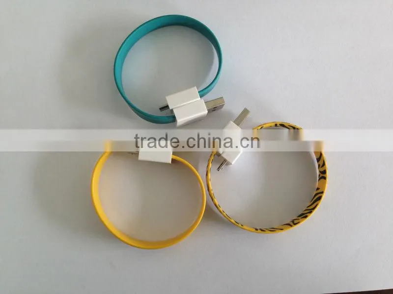 Best Selling Direct factory at a low price Bracelet 2.0 Micro USB data cable for mobile phone