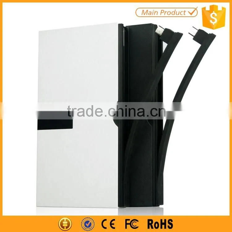 new arrival built-in cable 10000mah high speed power bank