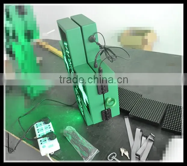 Single side full color RF wireless communication P10-48X48cm LED cross pharmacy display