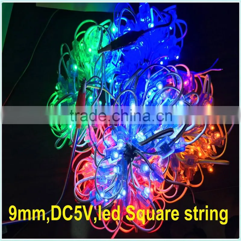 Christmas Holiday Name and 5V Voltage battery powered led square string light
