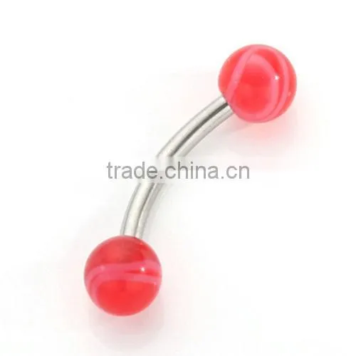 Attractive Stainless Steel Eyebrow Rings Fake Cheap Unique Cool Acrylic Cone Body Piercing Jewelry