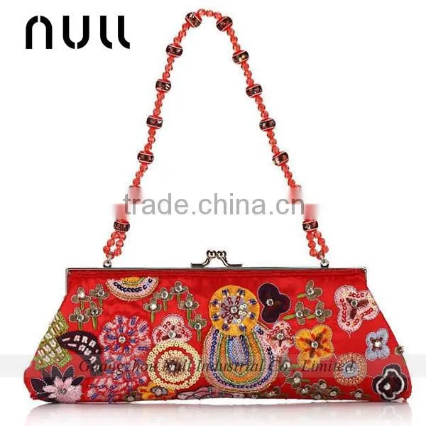 Customized National Embroidery Clucth Bags / Purses