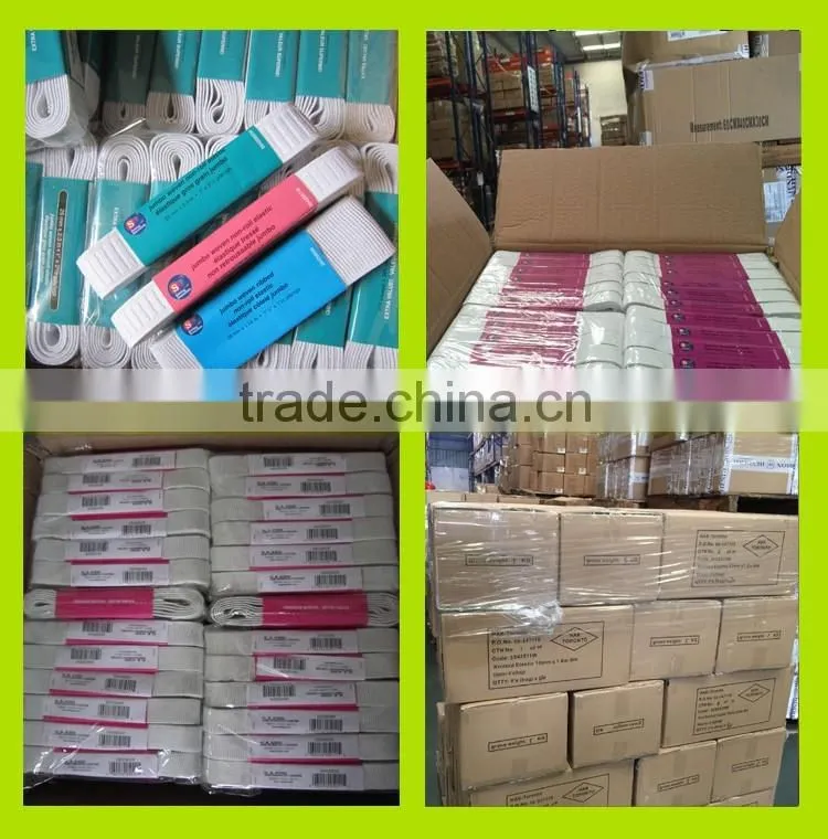 25mm jumbo braided elastic tape with hank packing