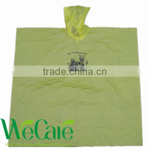 Promotional Plastic ball raincoat/rain poncho