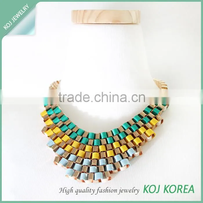 KR-570 colorful big bold necklace jewelry hot sale
