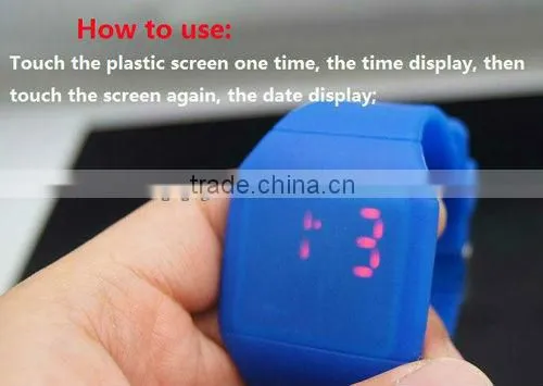 2013 new plastic LED touch-screen cheap gift watches (SW-659)
