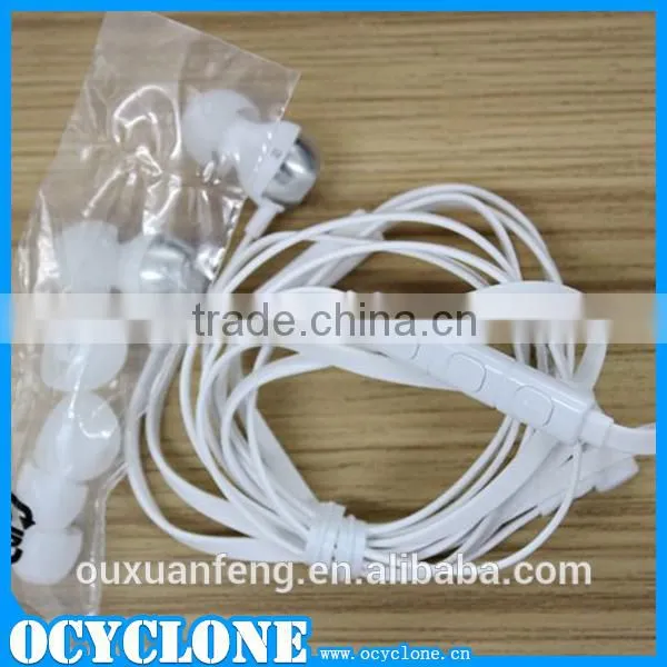 Top selling high quality flat cable earphone for LG phone