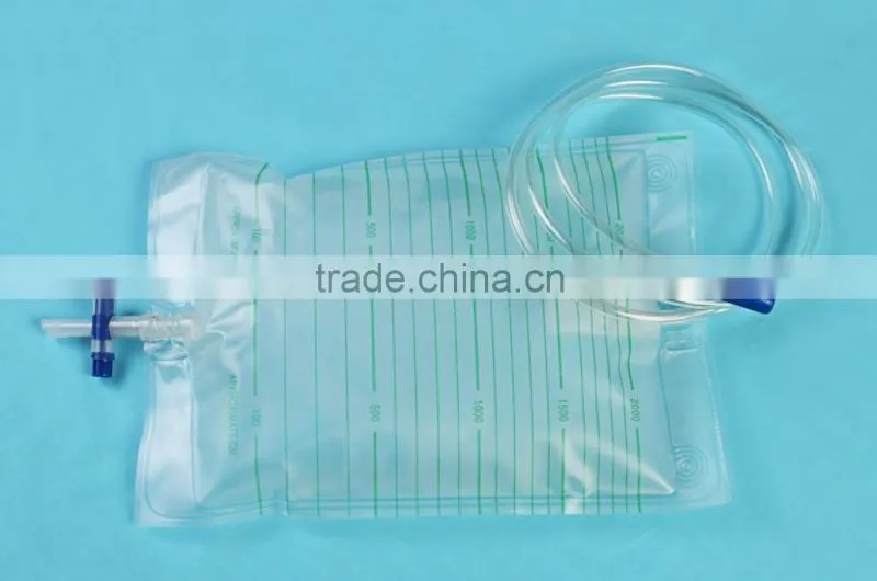 2000ml PVC Adult Urine Collection Bag Disposable Economic Urinary Drainage Bags Urine Bag