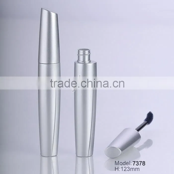Wholesale spray silver plastic mascara tube with applicator