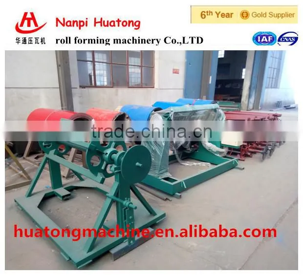 5 T electric uncoiler roll forming machinery