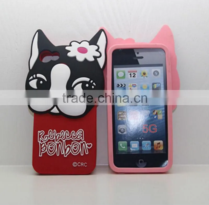 2013 HOTTEST !!! Lovely Cat Rebecca Bonbon Cartoon Animal Design Silicone mobile phone case