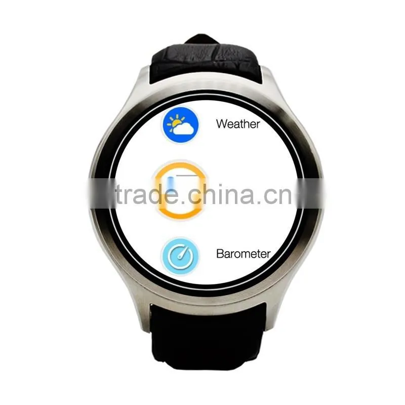 D5 1.3" 360x360 Android 4.4 OS 512MB + 4GB MTK6572 Smart Watch with SIM Wifi Bluetooth Heart Rate Smartwatch