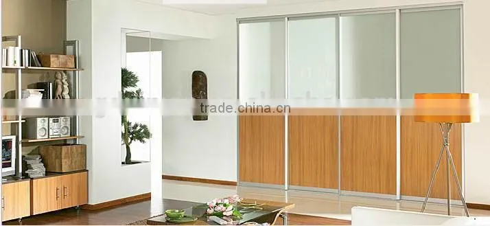 High quality aluminum wardrobe sliding door profile for Poland market