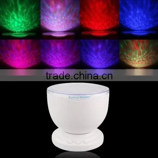 Aurora Master Romantic Multicolor Ocean Wave Light Projector Night Light With Music For any Age