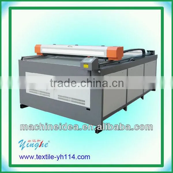 YH-1225 Leather cloth Laser Engraver Machine,Plastic engraver,Glass crystal engraver 1200*2500mm,130W