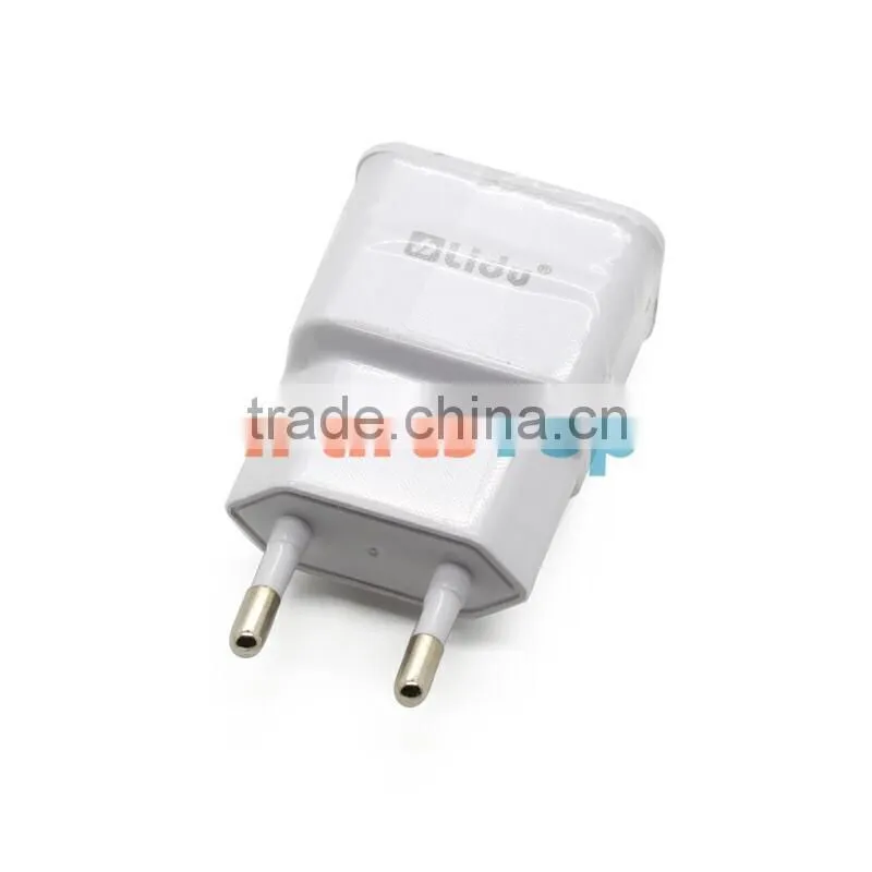 LIDU 2A USB Power Adapter European Standard ,With 2 USB Port ,With Retail Box