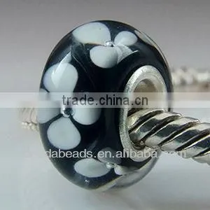 European WAVES Silver Murano Glass Bead fit Charm Bracelet