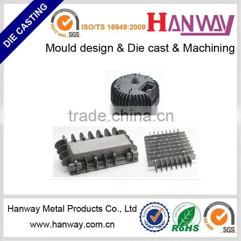 custom aluminum die casting led street lighting heat sink, led lighting extrusion heat sink