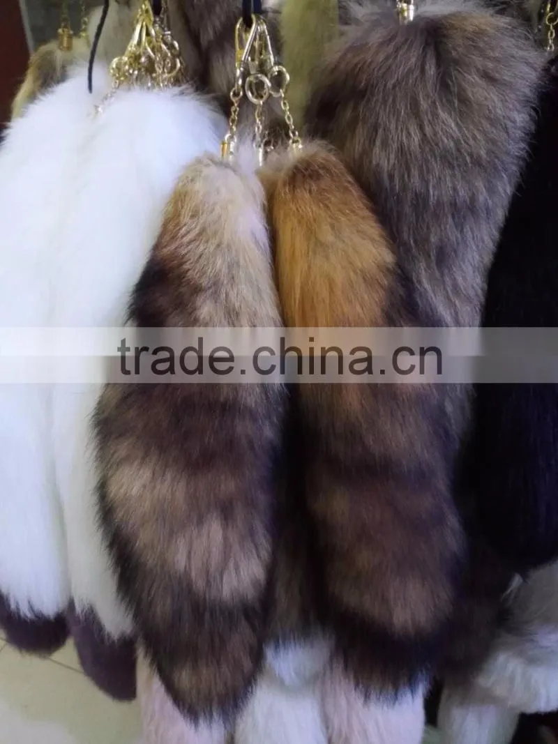 2016 new style fox tail keychain