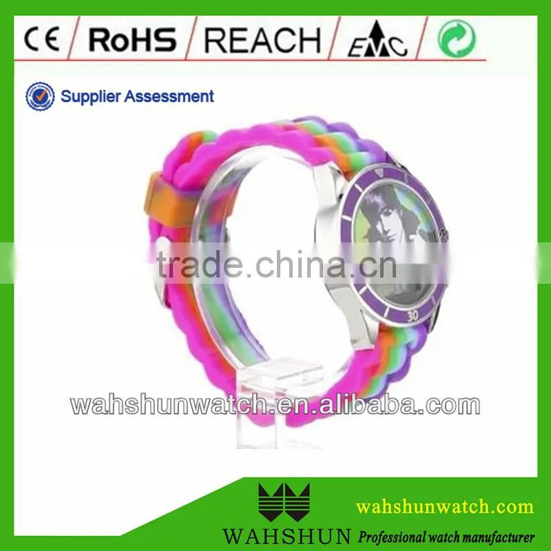 fashion wrist colorful silicone strap school students kids hot sale watches