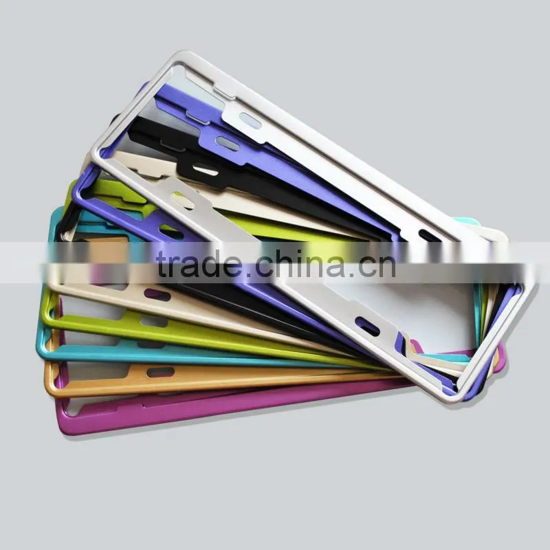 high quality metal license plate frames, car number plate for hot selling