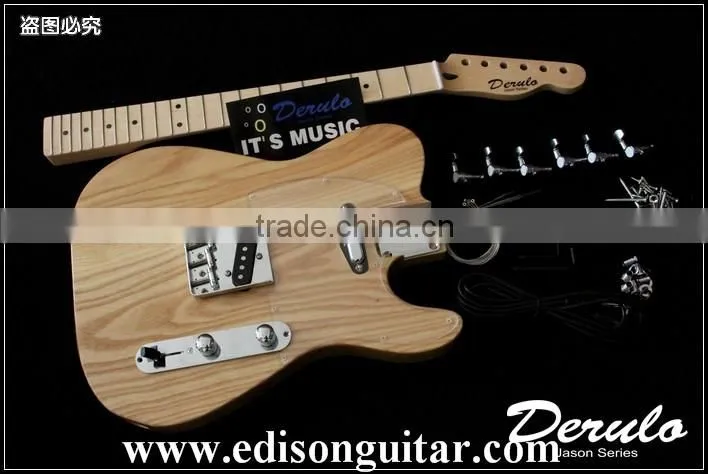 MX777 Diy High Quality Solid American Ash Wood Unfinished Electric Guitar Kit
