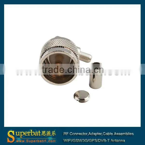 UHF Crimp Plug Right angle connector for cable LMR195 RG58 uhf connector
