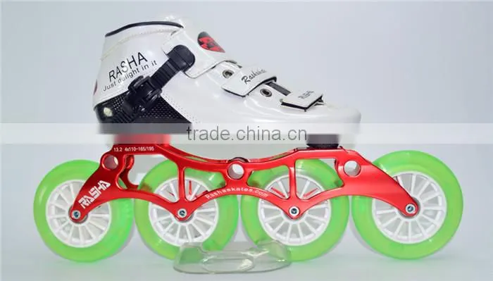 Professional Carbon shell Speed skating shoes inlinr Racing white color skating shoes Inline Skate Shoes Roller Skate