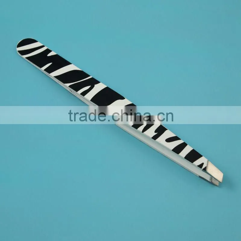 Pearl nickel finished fashional vetus tweezer
