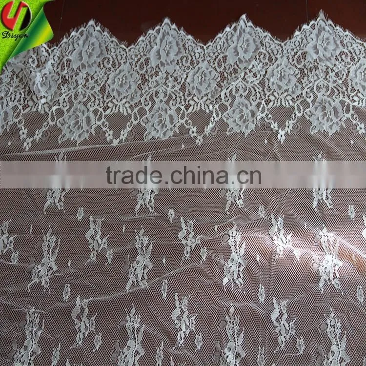 Floral eyelash lce fabric wide 1.5M for grade dress