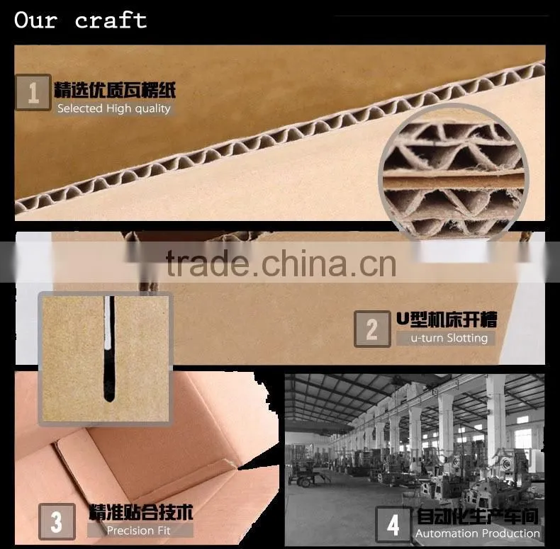 Simple ink print White corrugated paper box