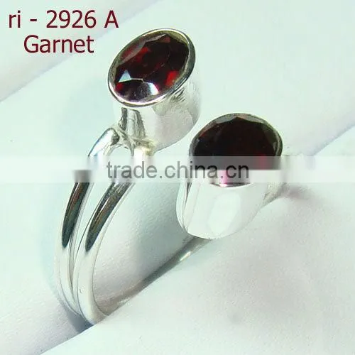 925 Sterling Silver Citrine & Peridot Ring