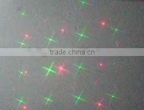 red and green laser light