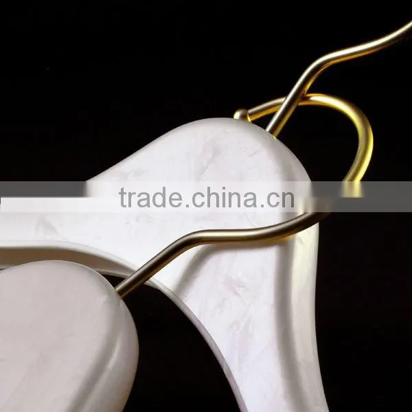Pale Pink Marbled Plastic Jacket Hanger for Bathroom Accessory