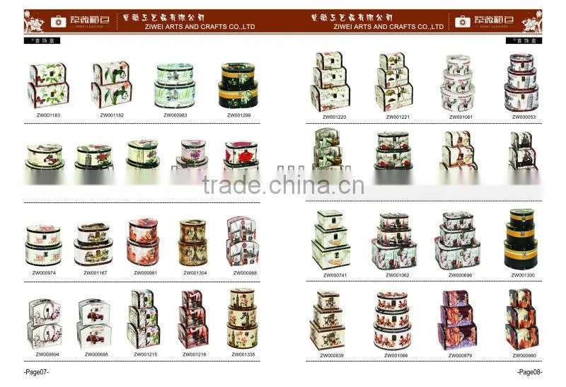 2014 new design MDF canvas box on stock catalog