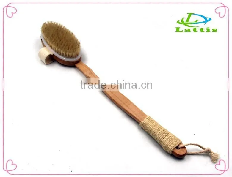 experience personalized bath brush body brush factory , Eco-Friendly handle wooden shower body bath
