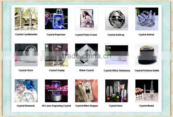 Crystal cube photo frame for gift & home decoration