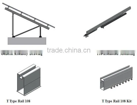 Ground solar panel structures