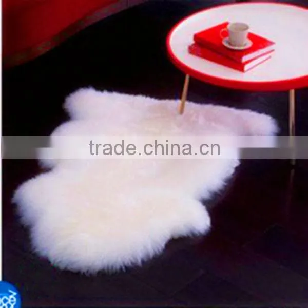 Hot Selling 100% wool sheared Plush sheep fur skin rugs Merino Fur blanket 110*65cm