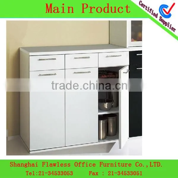 2013 Economical And Practical PVC microwave shelf Kitchen Cabinet combination wooden kitchen furniture LF-KF-0095