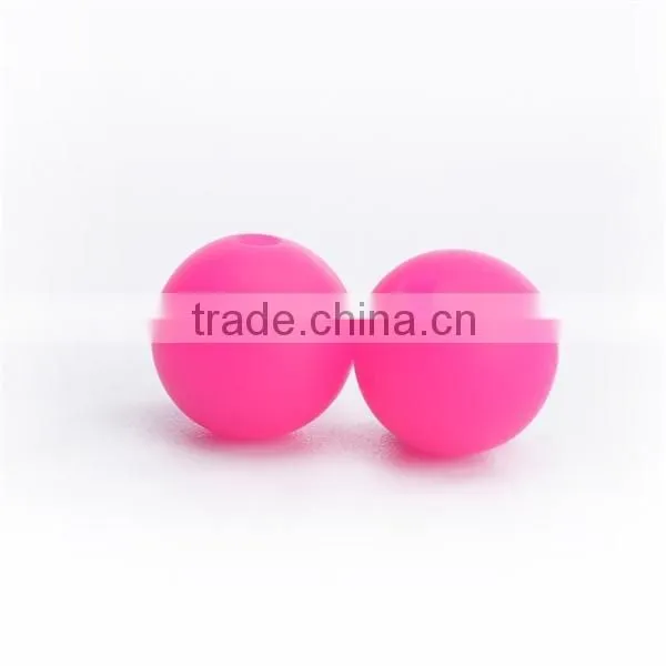 2016 New Marble Grey Color Silicone Round Beads Silicone Round Teething Beads