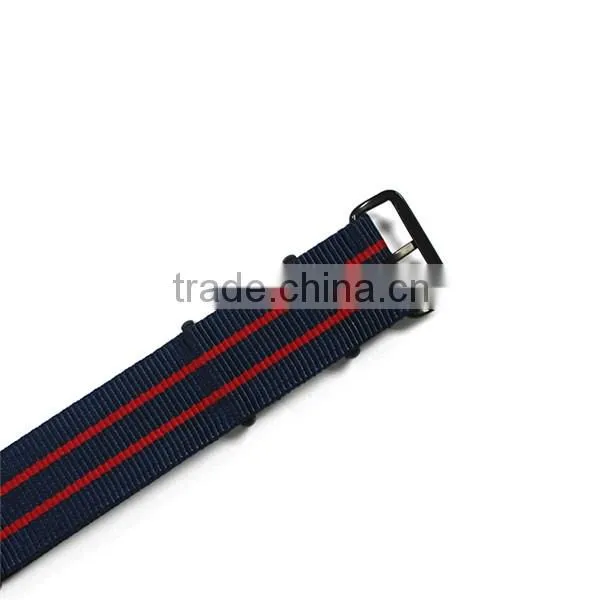 20mm stripe 1 piece nato strap pvd black hardware