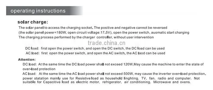Solar powered system/portable solar DC power generator/home use 34W