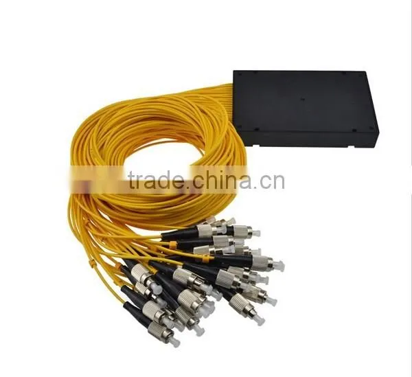 low loss high performance SM fc/apc 1X16 Fiber optic splitter,fc cassette plc splitter